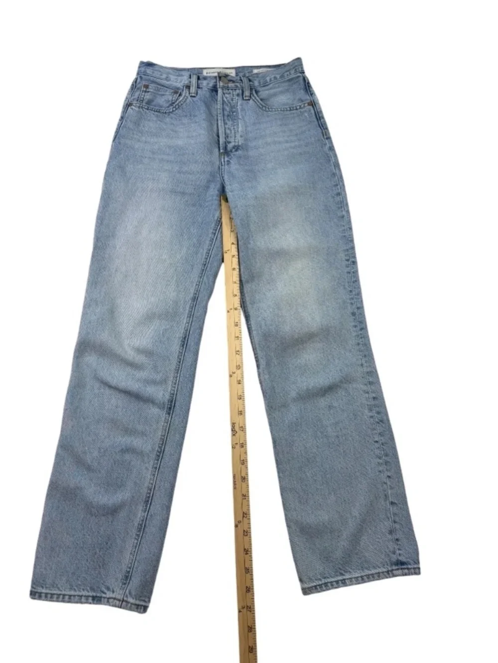 Denim Forum The Joni High Rise Loose Jeans Light Wash Size 24 29L